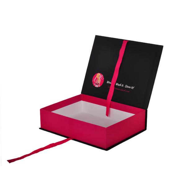 Buy cheap Unfold Rigid Cardboard Magnetic Box , Square Custom Boxes For Wigs from wholesalers
