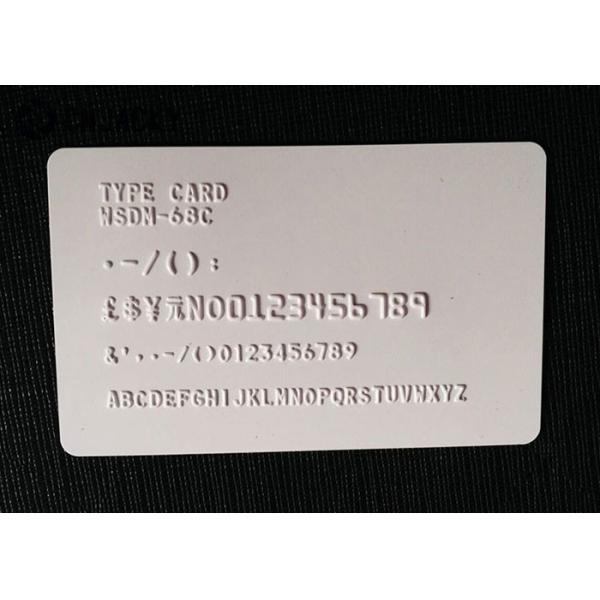 Manual ID Cards Plastic Card Embossing Machine With Russian Code And Engilsh Code