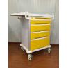 Buy cheap ICU dressing medication Yellow Mobile ABS Medical Trolley Cart from wholesalers