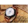 Buy cheap Mature casual business style for men wrist watch with PU leather strap from wholesalers