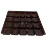 Buy cheap Custom 20 Cavity Plastic Chocolate Packaging Brown Chocolate Plastic Tray Packaging from wholesalers