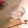 Buy cheap Creative Pink Cherry Blossom Glass Fruit Salad Plate from wholesalers