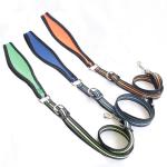 Adjustable LOGO Nylon Dog Leash . Dog Rope Lead Retractable Nylon Braided Pet