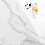 600*600mm Living Room Glazed Ceramic Tiles Super White Marble With Glod Vein