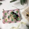 Buy cheap Zippered Cactus Print See Through PVC Cosmetic Bag from wholesalers