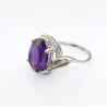 Buy cheap 925 Silver Ring with 10mmx12mm Oval Blue Topaz Cubic Zircon (R271) from wholesalers