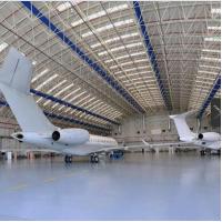 Buy cheap Q235B Prefab Steel Space Frames Wall Darkgray GB For Airplane Hangar Building product
