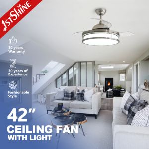 Buy cheap 42 Inch Invisible Ceiling Fan With Dimmable Led Light 3 Pc Blades Indoor Bedroom from wholesalers