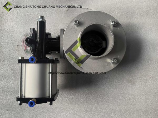 Single flange pneumatic butterfly valve of concrete mixing plant fittings