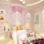 Modern Cartoon Design Self Adhesive Wallpaper for Kids Room and Interior Home