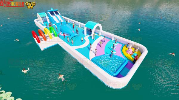Buy cheap Commercial Jumping Inflatable Water Slides Outdoor Playground from wholesalers