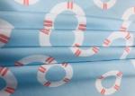 85% Polyester Digital Printing Fabric For Swimsuit Sky Blue Swim Ring 200GSM