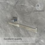 Customizable Chrome Hand Towel Bar Sus304 Grey Square Circular Hand Towel Holder