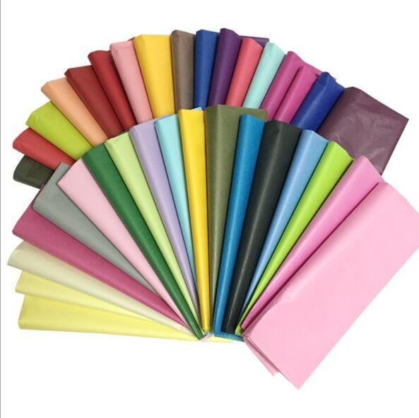 Flexible Decorative Tissue Paper Moistureproof Breathable Thin Colorful Wrapping