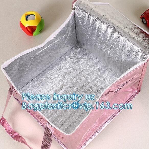 Reusable aluminium Portable Oxford Cloth Insulation lunch bag Quality Thermal