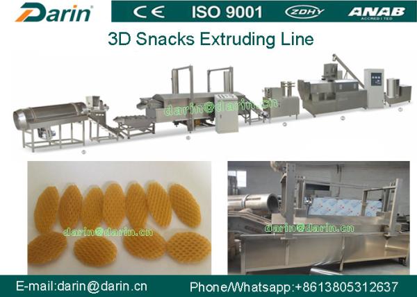 Buy cheap 3D Snack Pellet Machinery / Single Screw Snack Extruder Machine for 3D Pellets from wholesalers
