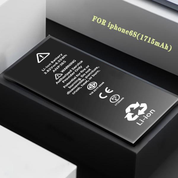 Buy cheap Black 3.82V Iphone 6S Lithium Ion Battery 1715mAh Rechargeable from wholesalers