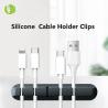 Buy cheap LFGB Practical Silicone Cable Clip, Desk Cable Manager Silicone USB Cable Winding Device Charging Cable Storage Device from wholesalers
