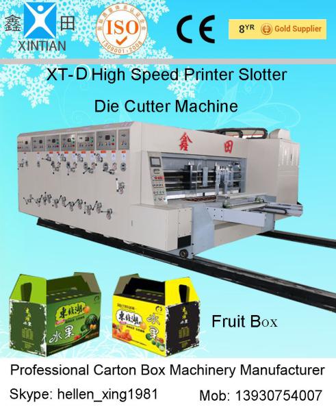 Quality 20crmnti Alloy Steel Automatic Die Cutting Carton Box Making Machine With Slotting for sale