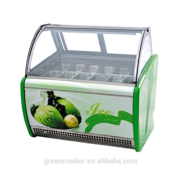Buy cheap Electric Gelato Display Case , Single Temperature Commercial Display Freezer with 1800mm Length from wholesalers