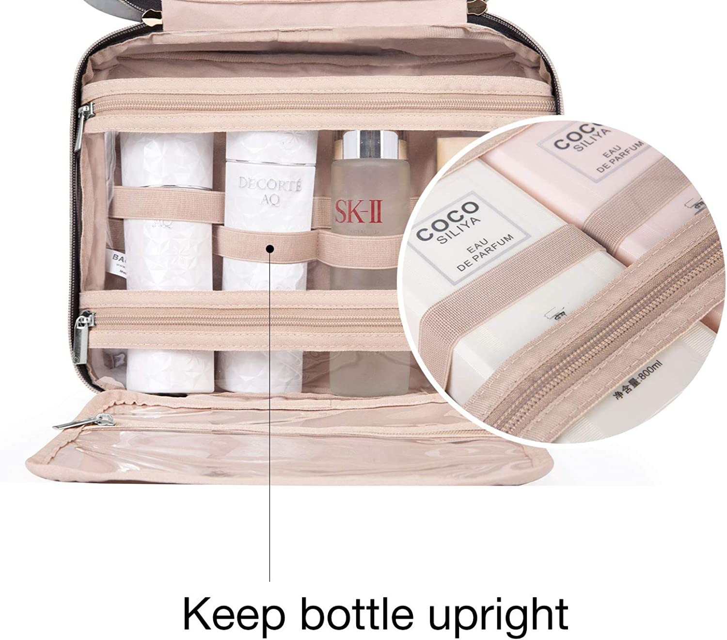 Women Trave Toiletry Bag Organizer Multifunction Shockproof Waterproof Portable