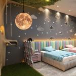 Creative LED pendant lights indoor home decor light fixture restaurant moon