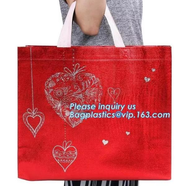 Buy cheap Chinese suppliers custom printed shopping portable hand non woven bag with print logo, 100% biodegradable laminated non from wholesalers