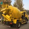 Buy cheap Yellow Concrete Construction Equipment 6x4 8m3 Concrete Mixer Truck With Pump Self - Loading from wholesalers