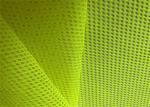 100% Polyester Fluorescent Net Mesh Fabric For Reflective Safety Vest