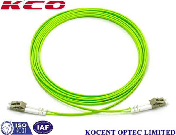 Buy cheap OM5 Multimode Duplex Fiber Optic Cable Lime Green 10m 20m 30M Lenth PVC LSZH from wholesalers