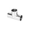 Buy cheap Stainless Steel 3A.Sms.DIN.BPE Mirror Three-Clip Joint - Sanitary Welded End Tee from wholesalers