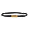 Buy cheap 1.3cm Women'S Fashion Skinny Black Belt Lutetium Gold Locked Paring Buckle from wholesalers