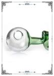 Mini Smoking Bong Green Helix Oil Burner Tube Clear Ball Head