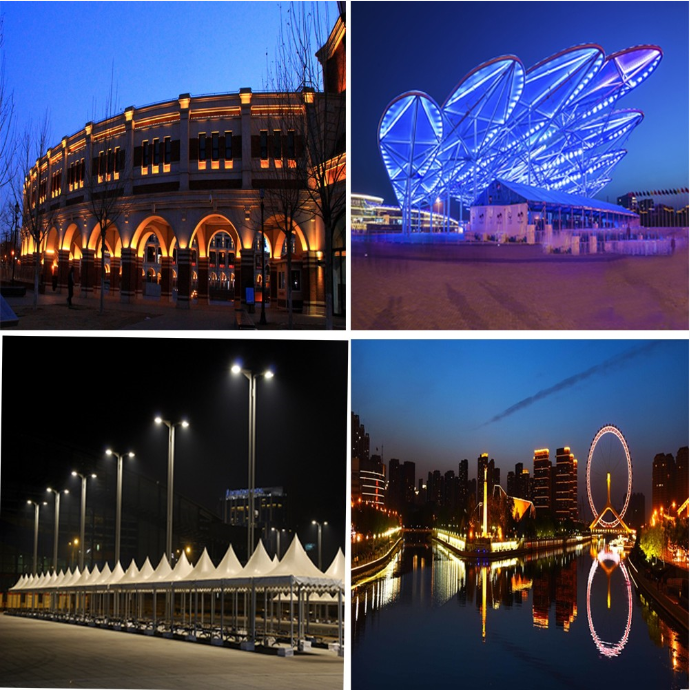 High Lumen SMD 300w Led Flood Light Outside IP65 Waterproof With Meanwell Driver