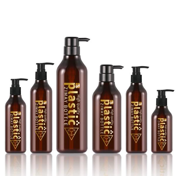 Buy cheap Frosted Amber Body Lotion Bottle With Pump Multiapplication 1000ML from wholesalers