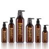 Buy cheap Frosted Amber Body Lotion Bottle With Pump Multiapplication 1000ML from wholesalers