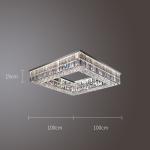 Modern Living Room Foyer Sitting room Chandeliers Round Chrome Sliver Ceiling