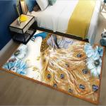 Light Luxury Peacock Pattern Bedroom Blanket Sofa Bedroom And Living Room Floor