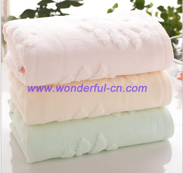 Buy cheap 3D Jacquard 420GSM organic cotton amazon pink holiday hand towels from wholesalers