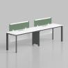Buy cheap W3600*D1200*H750MM Straight Office Furniture Modular 6 Seater White Computer Workstation Table Desk from wholesalers