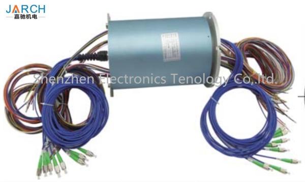 8 Channel Fiber Electro Optical Slip Connector FORJ / Fiber Optic Rotary Joint 6