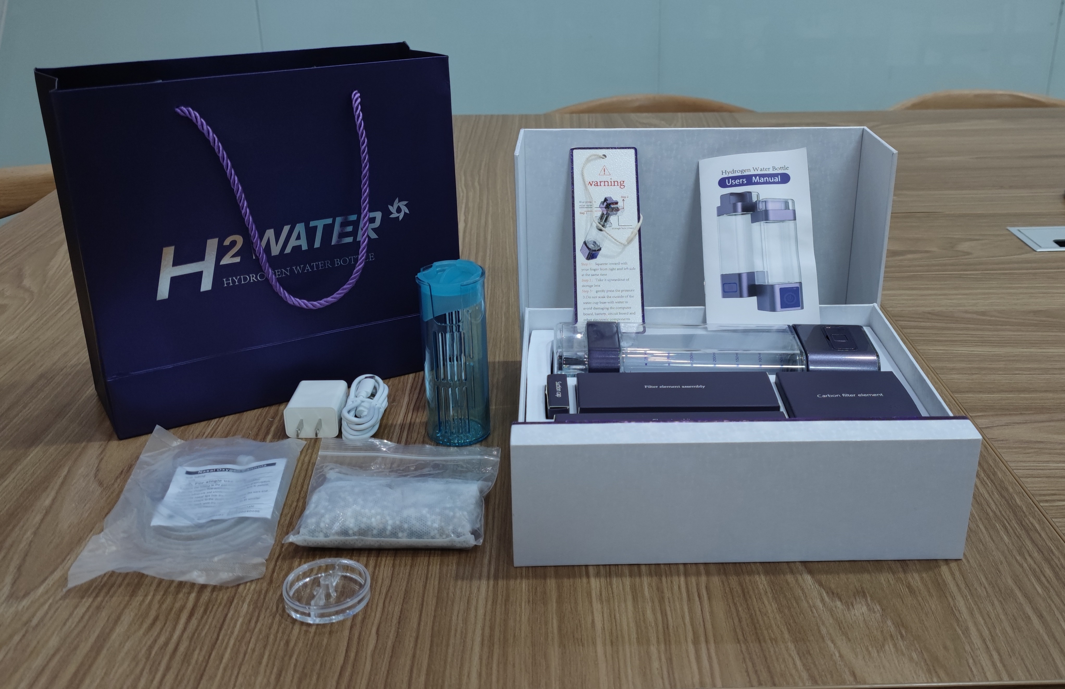 Tritan Plastic PEM Hydrogen Ionizer Water Bottle 2000 - 9000Ppb