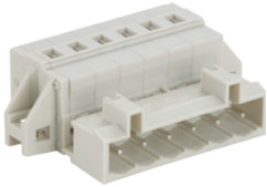 White 5 Poles LED Light Connectors 15.0mm Center Space 250V/15A 22-14 AWG Wire Range