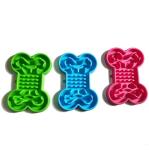 Bone-Shaped Silicone Pet Slow Food Bowl Jungle Bowl Dog Bowl Puppies Slow Food