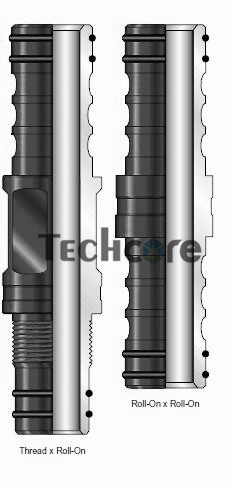 AMMT Pin Coiled Tubing Tools Roll On x Thread Connector CT Connector