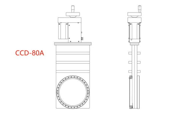 KYKY Vacuum Gate Valve Good Tightness For Occasions Non - Corrosive Gas As