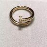 Buy cheap 18K Yellow Gold Nail Ring No Gemstone , Simple Gold Ring With Diamond from wholesalers