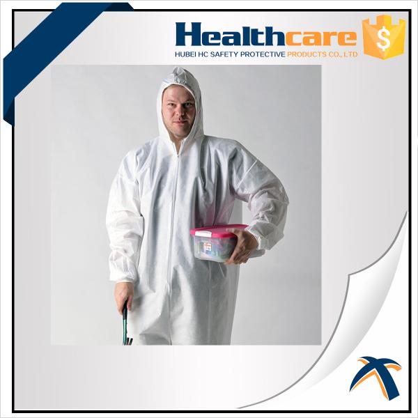 Buy cheap 2020-nCov new Coronavirus 25G PP White Disposable Coveralls With Hood And Shoe Cover from wholesalers