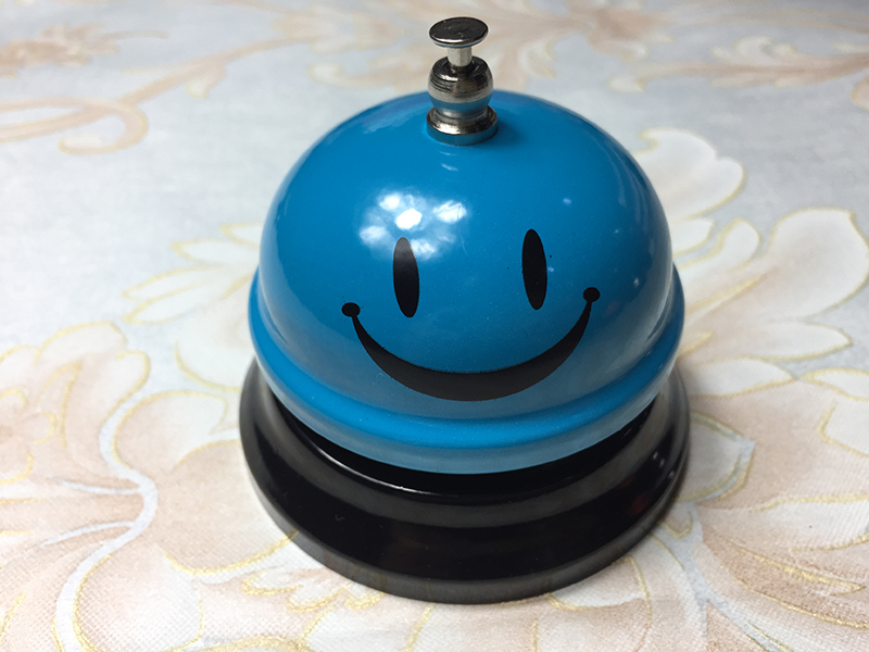 new arrival 75mm multi-color reception desk bell