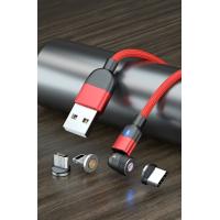 Buy cheap Magnetic Data cable 540° rotation USB Nylon Braided 3 in 1 data cable product